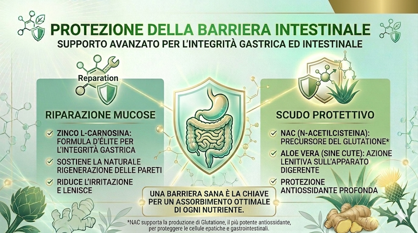 PHYTO HEPA comfort gastrico con Zinco L-Carnosina Zenzero e Aloe