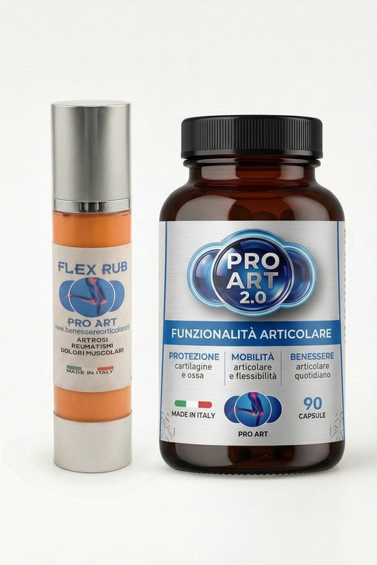 PRO ART 2.0 + Flex Rub Crema – Kit Articolazioni e Muscoli IN&OUT