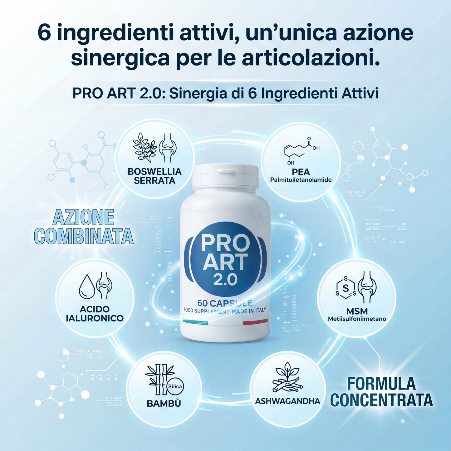 PRO ART 2.0 Capsule – Integratore Naturale per Articolazioni, Artrosi e Cartilagine