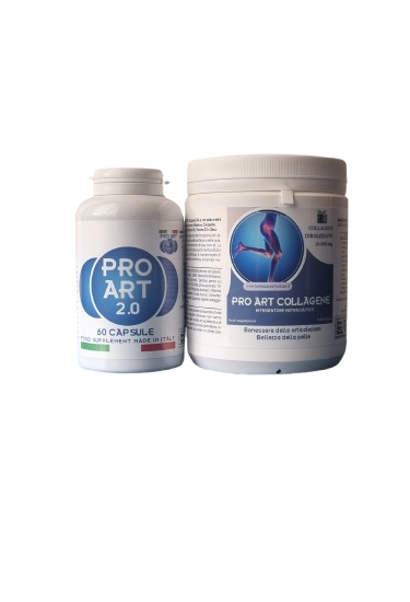 PRO ART 2.0 capsule + PRO ART Collagene 10.000 mg  (1 mese di trattamento)