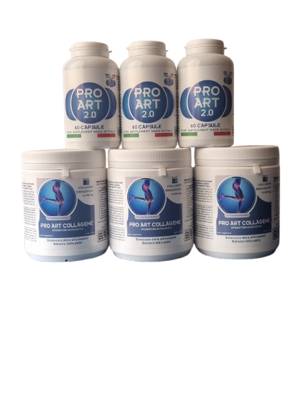 PRO ART 2.0 Capsule + PRO ART Collagene x3 confezioni (3 mesi di trattamento)